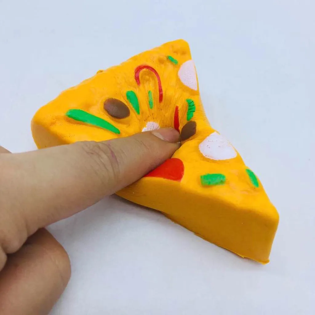 Интересные детские игрушки 11 см мини вкусные пиццы Сжимаемый медленно поднимающийся крем Ароматизированная подвеска снятие стресса