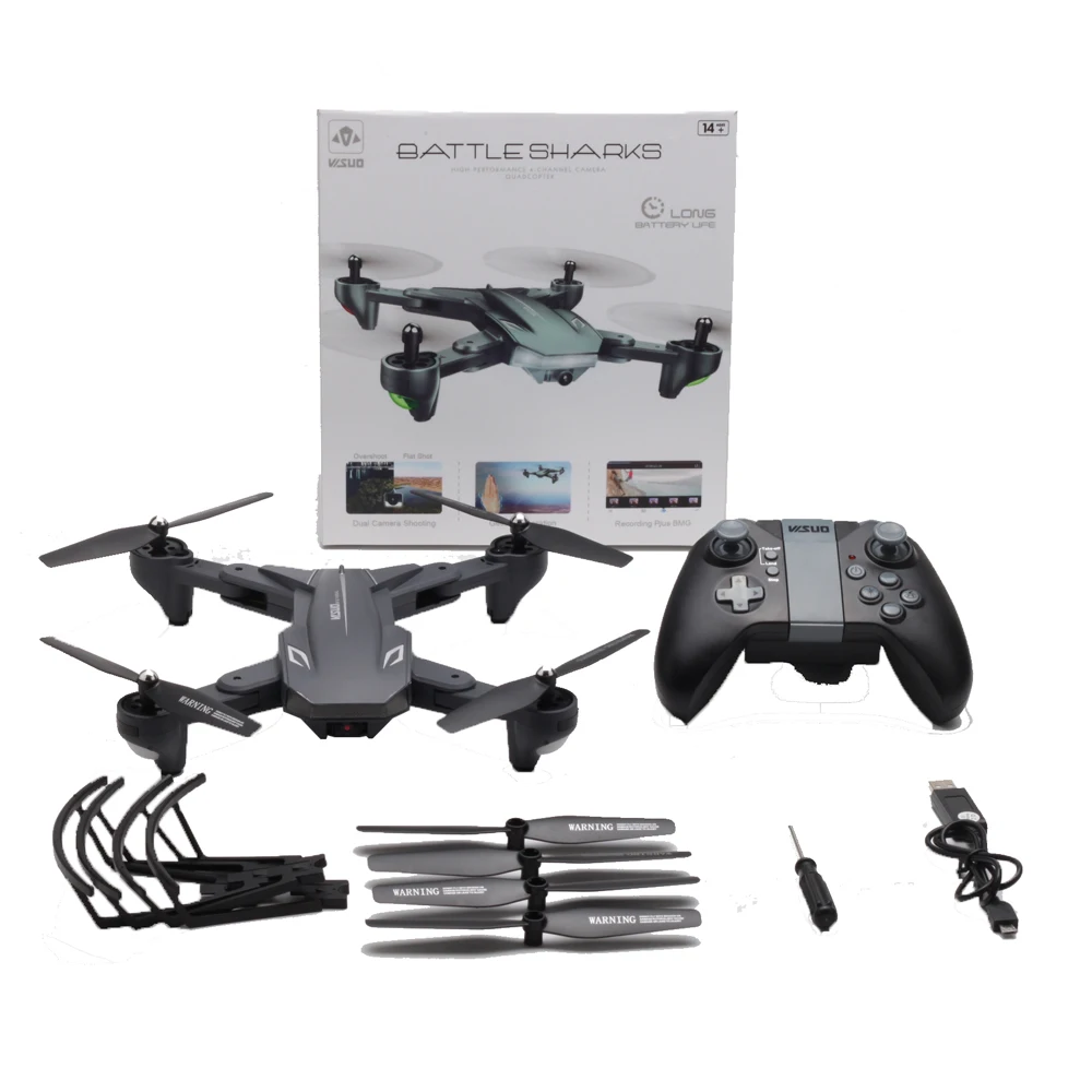 Visuo XS816 RC Drone с 50-кратным зумом WiFi FPV 1080P или 4K Двойная камера Drone Оптический расход Quadcopter Складная Селфи Дрон Вертолет VS SG106