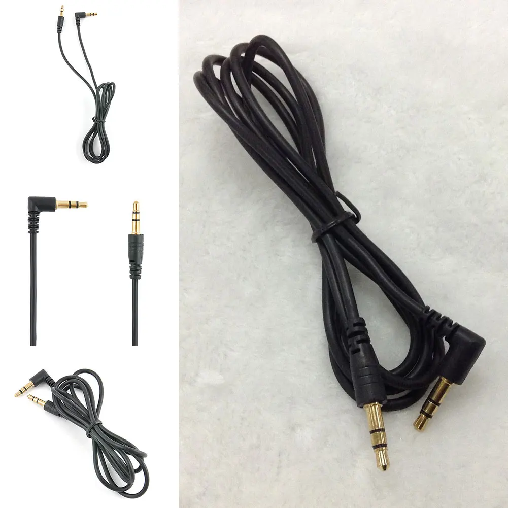 1 м Золотой наконечник автомобильный стерео штекер 3,5 мм разъем AUX аудио кабель вспомогательный кабель для iphone MP3