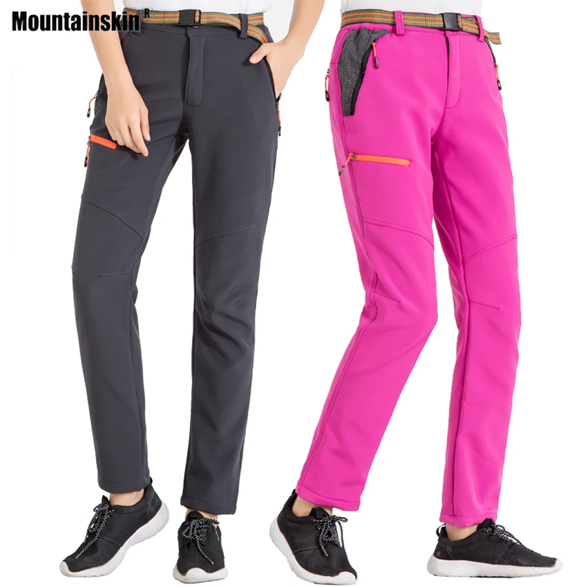 Mountainskin mujeres invierno Softshell pantalones polar cortaviento deportes al aire libre Trekking Camping senderismo pesca esquí pantalones VB080 Mountainskin mujeres invierno Softshell pantalones polar cortaviento deportes al aire libre Trekking Camping senderismo pesca esquí pantalones VB080