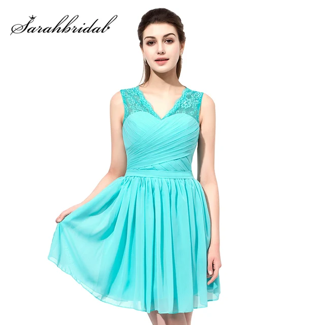 Turquoise Lace Prom Dresses 2018