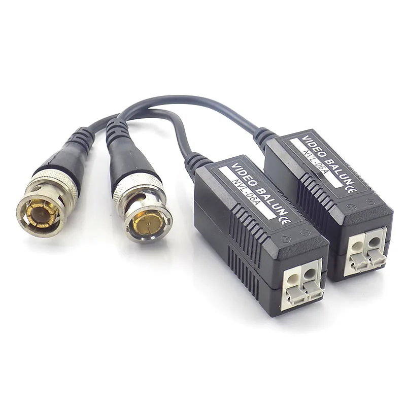 2pcs/1 Pair Cctv Video Balun Twisted Video Transceiver Utp Bnc Balun 2000Ft With Bnc Cable BNC Connector for Security Camera 2pcs/1 Pair Cctv Video Balun Twisted Video Transceiver Utp Bnc Balun 2000Ft With Bnc Cable BNC Connector for Security Camera