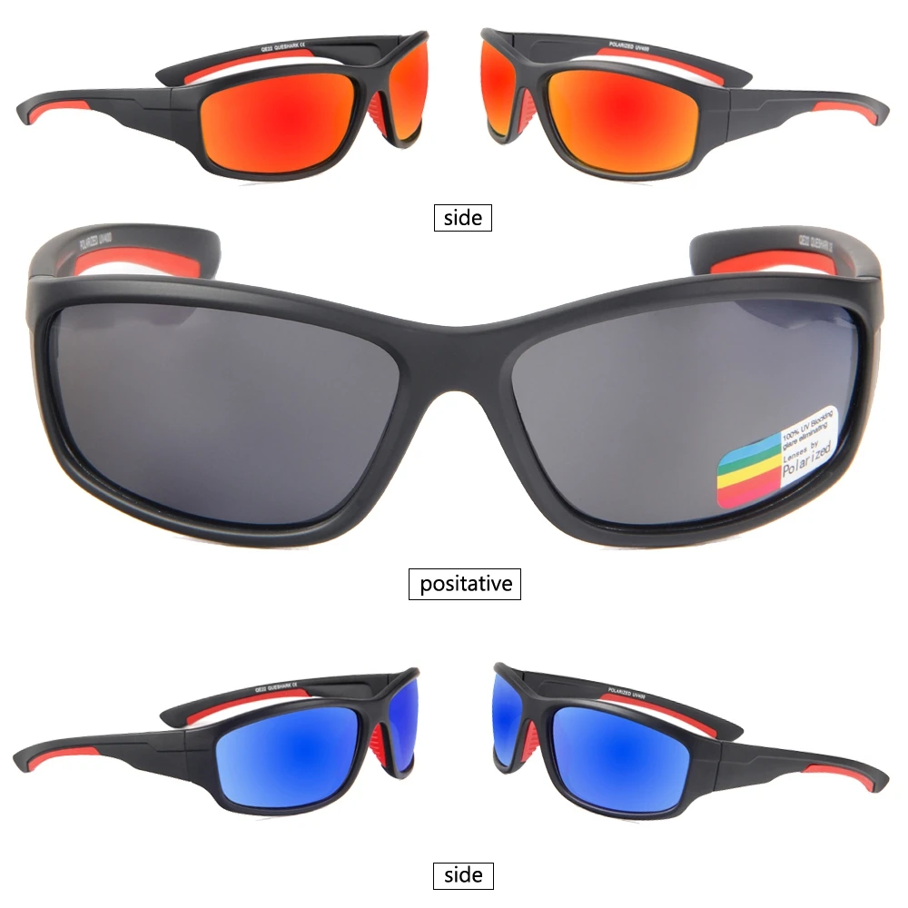 QUESHARK мужские и женские поляризованные солнцезащитные очки для велоспорта, пешего туризма, рыбалки, очки с УФ-защитой, спортивные очки, очки для рыбалки