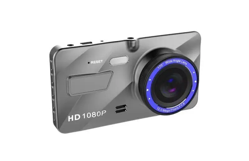 Автомобильный видеорегистратор Full HD 1080 P, 4 дюйма, ips экран, автомобильная камера с двумя объективами, видеорегистратор, ночное видение, g-сенсор, регистратор
