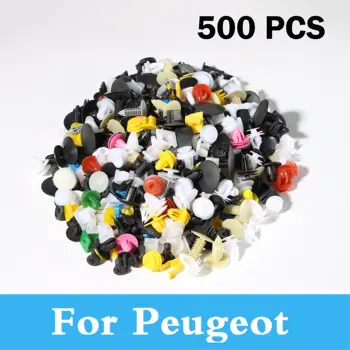 

New 500pcs Mixed Car Bumper Mud Flap Clips Retainer Rivets For Peugeot 107 108 2008 308 3008 1007 206 207 208 208 Gti 301 307