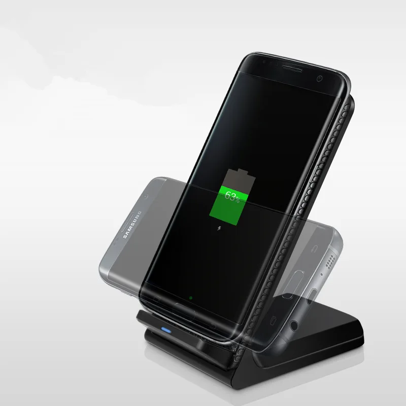 10 Вт Быстрое Qi Беспроводное зарядное устройство для iPhone X 8 Plus Беспроводная зарядная подставка для samsung Galaxy Note 8 S9 S8 S6 edge зарядное устройство держатель