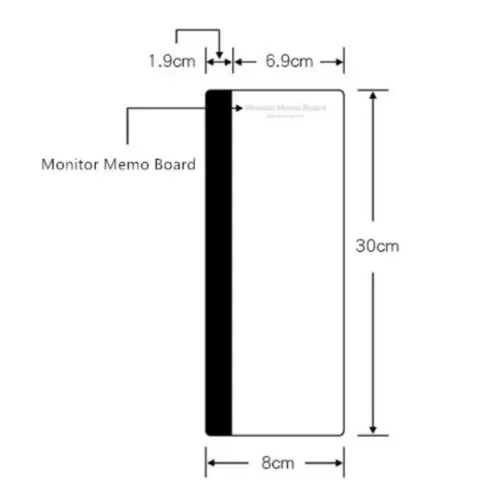 

Clear Acrylic Monitor Memo Board Computer Panel Screen Post Holder Sticky Note
