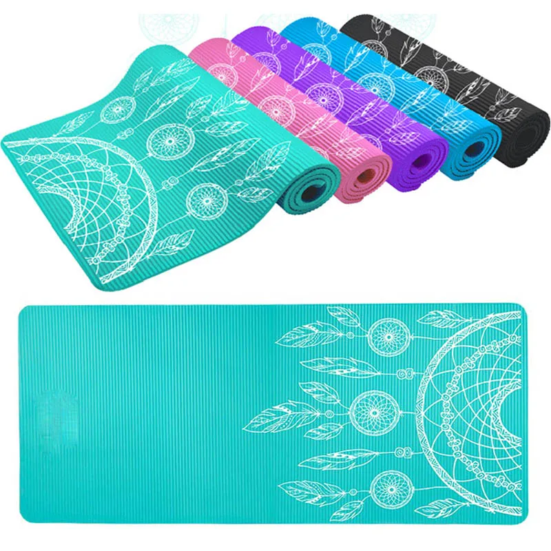 Buy 185 * 80cm * 10mm NBR Yoga mat Thickness High