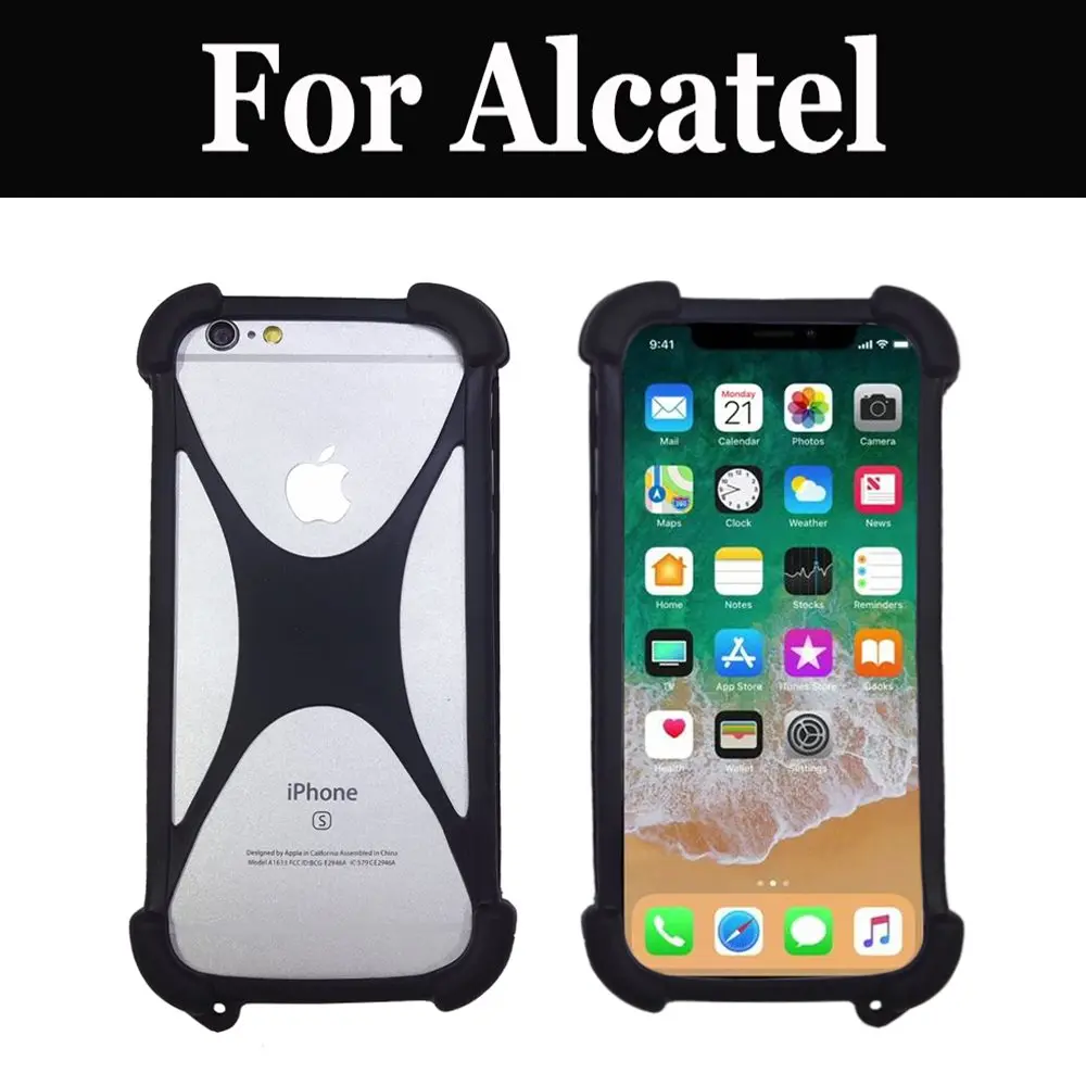 Мягкий силиконовый резиновый чехол для Alcatel 4S 5 OT-5059D 1X Pixi 4 Plus Power POP Slate + STAR Shine Lite U5 |