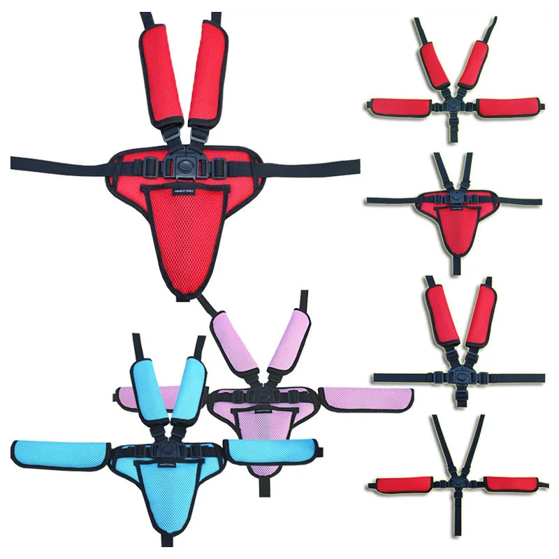 

Three-point / Five-point Baby Child Safety Seat Harness Fixed Belt Baby Stroller Accessories Highchair Buckel Safety Belt Strap