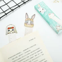 30 шт. мультфильм Закладка для книги с изображением кролика набор Kawaii Банни закладки книги линейка memo post карты подарок Канцтовары офисный школьный поставки F352