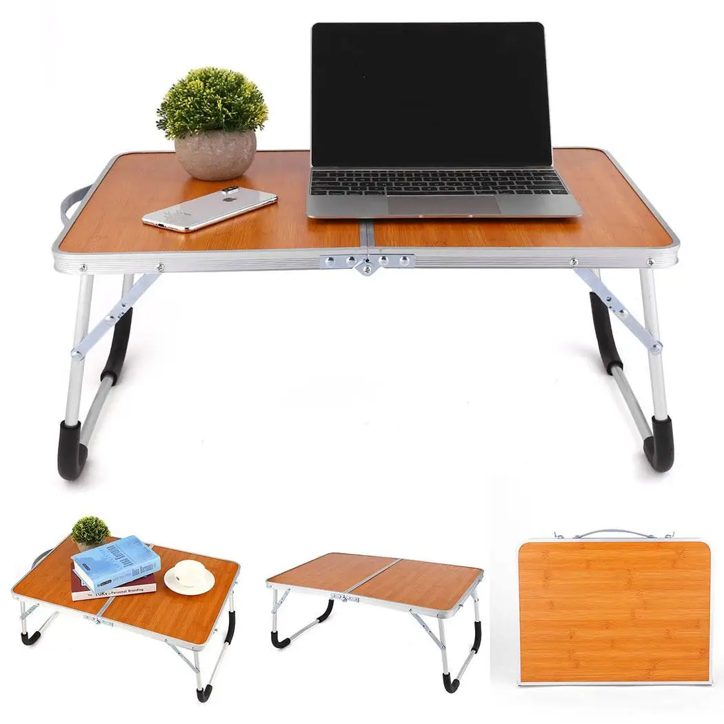 New Multi-function Portable Lightweight Folding Samll 60 kg 1.4kg Laptop As the picture shown Table - Цвет: brown