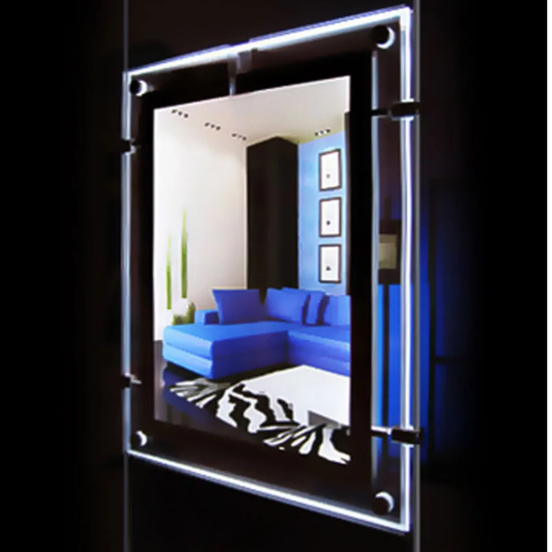 (1unit/column) A3 Single Sided LED Window Displays Light Pocket, Cable Display Systems for Hanging Signs & Ads арматура крепежная apc horizontal cable manager 2u x 6 deep single sided with cover ar8606