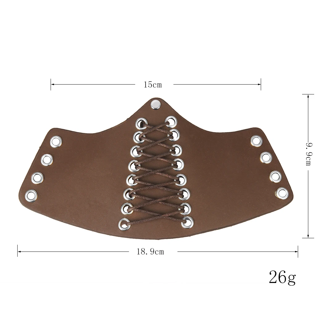 Искусственная кожа нарукавники средневековый рыцарь нарукавники один размер шнурки Регулируемый средневековый панк браслет для байкеров