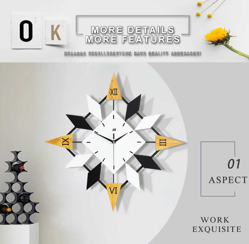 large decorative wall clocks (3)