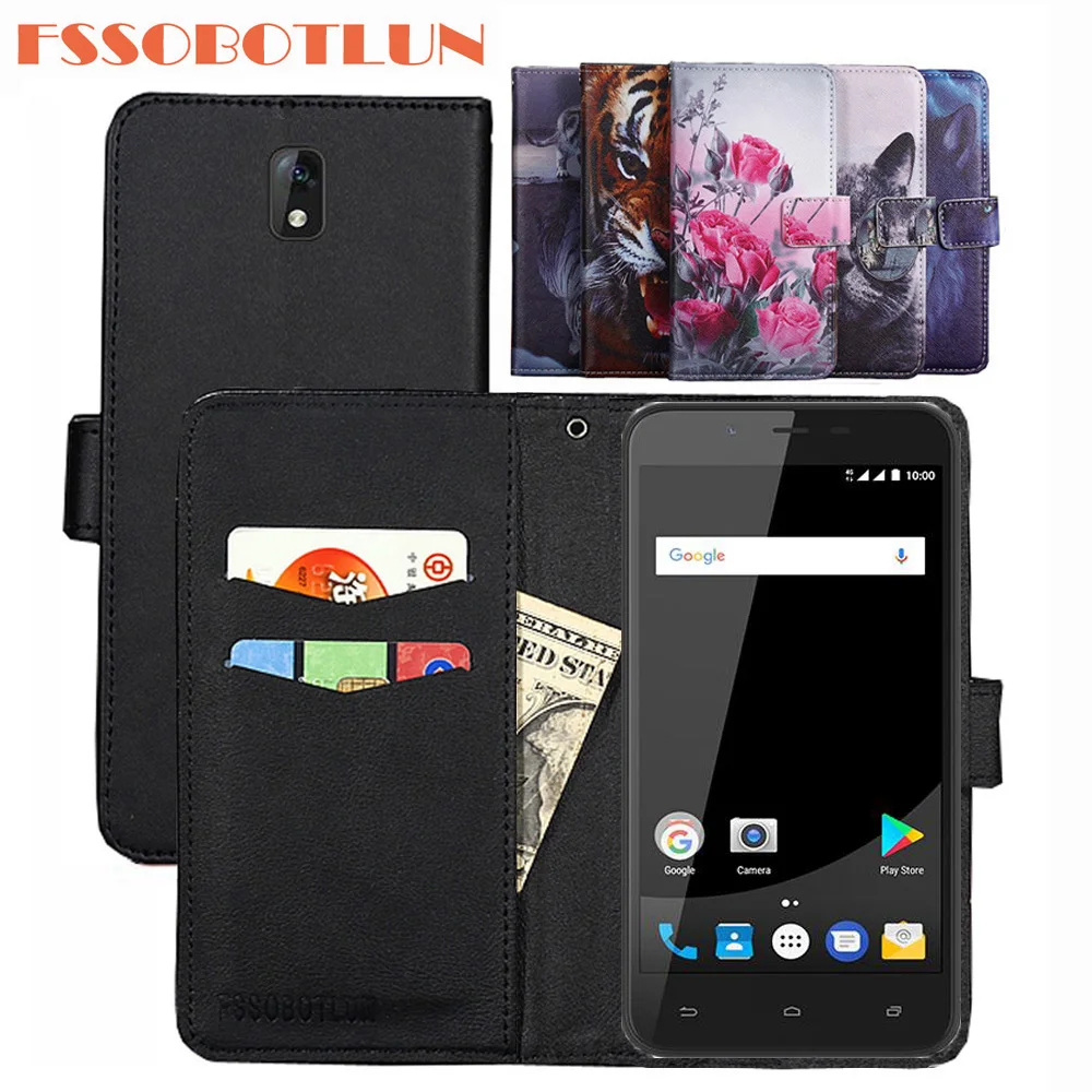 

FSSOBOTLUN For Altice S41 Case PU Leather Retro Flip Cover Shell Magnetic Fashion Wallet phone Cases Kickstand Strap Altice S41