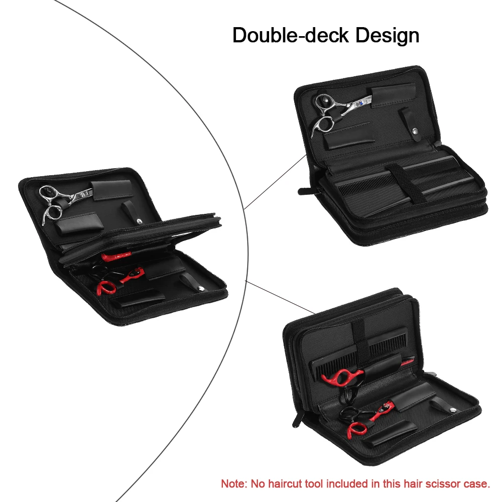 Ножницы для волос, Профессиональные парикмахерские ножницы, сумка для парикмахерской, сумка-чехол на ремне, инструменты для укладки, набор для ножниц, черный
