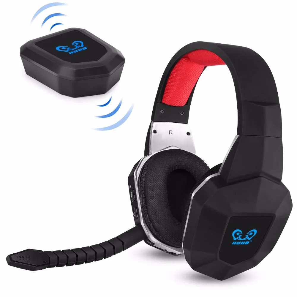 Скидка HUHD HW N9 7,1 объемный звук стерео Беспроводная игровая гарнитура наушники для PS4 PS3 PC XBox One 360 шумоподавление микрофон