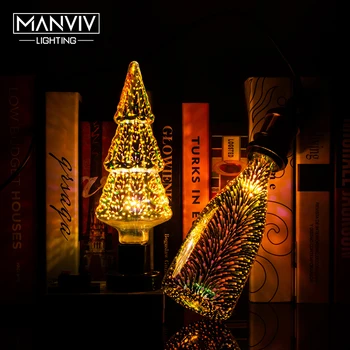 

E27 Antique Retro Edision Led Bulb 1.8W 3W 4W 4.5W 8W Vintage Incandescent Lamp 220V Warm White RGB Glass Filament Lamp Decorate