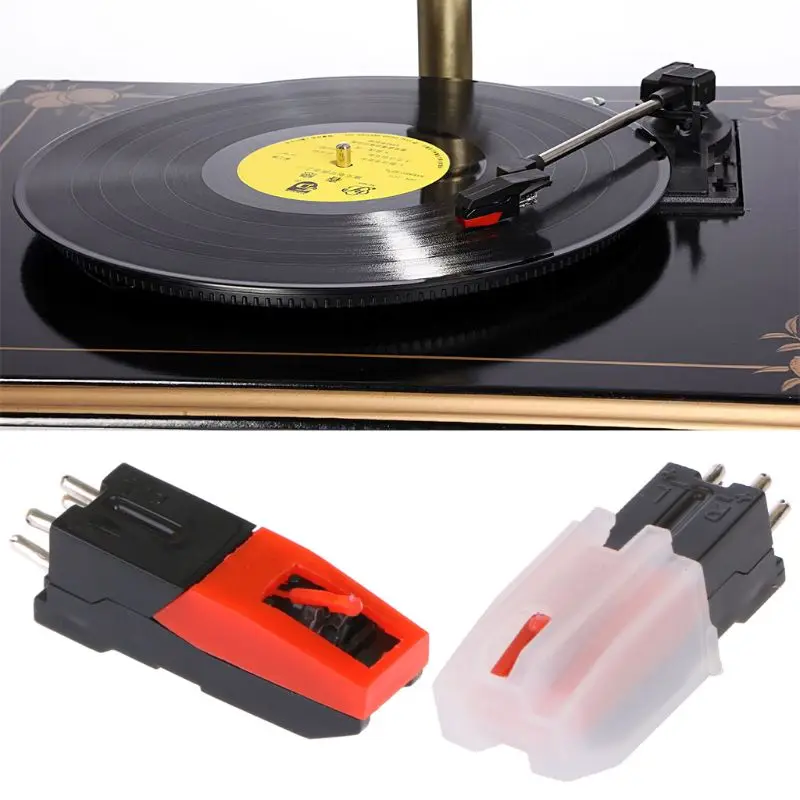 

Plastic Vinyl Record Turntable Stereo Ceramic Pickup Cartridge Stylus Phonographs Supply