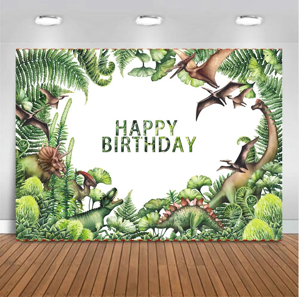 Jurassic Park Photography Backdrop Dinosaur Birthday Party Custom