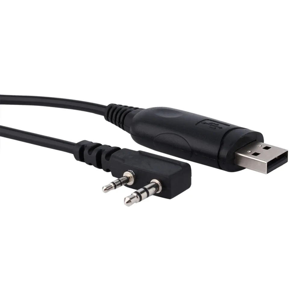 Для Baofeng UV-5R 888S для Kenwood 2 Pin Радио Walkie Talkie аксессуары USB2.0 1 м с CD USB Кабель для программирования Лидер продаж