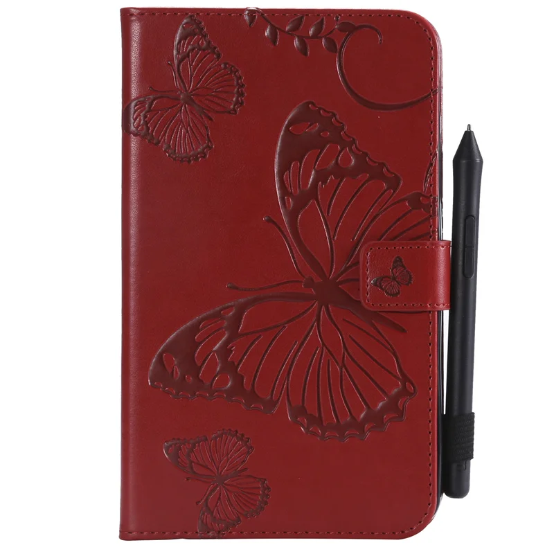 3D Butterfly Embossed Tablet Case Cover For Samsung Galaxy Tab A6 7.0 SM-T280 SM-T285 Flip PU Leather Tablet Cover +Stylus Pen (5)