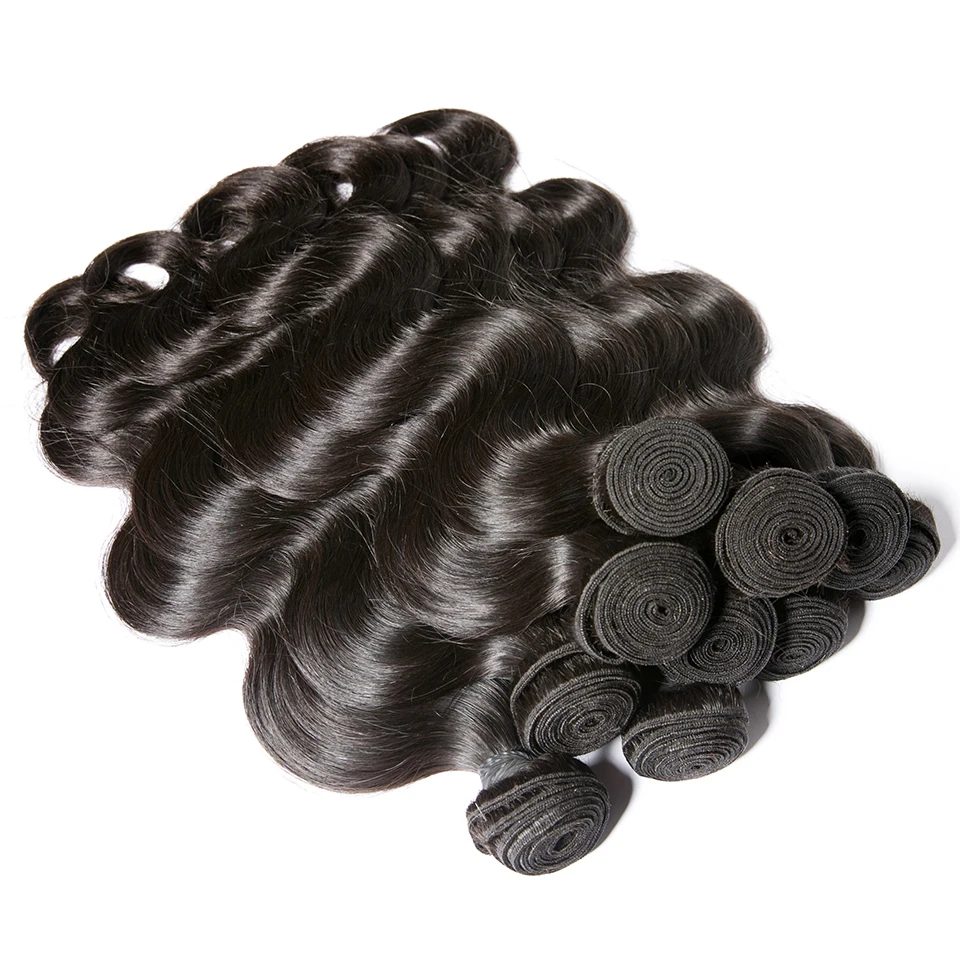 HJ Weave beauty индийские 8A девственные волосы объемная волна 3 пучка натуральные