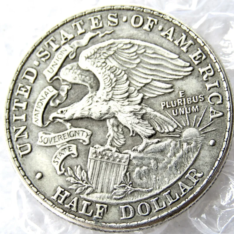 США 1918 Иллинойс Centennial Half Dollar Copy Coins - изображение