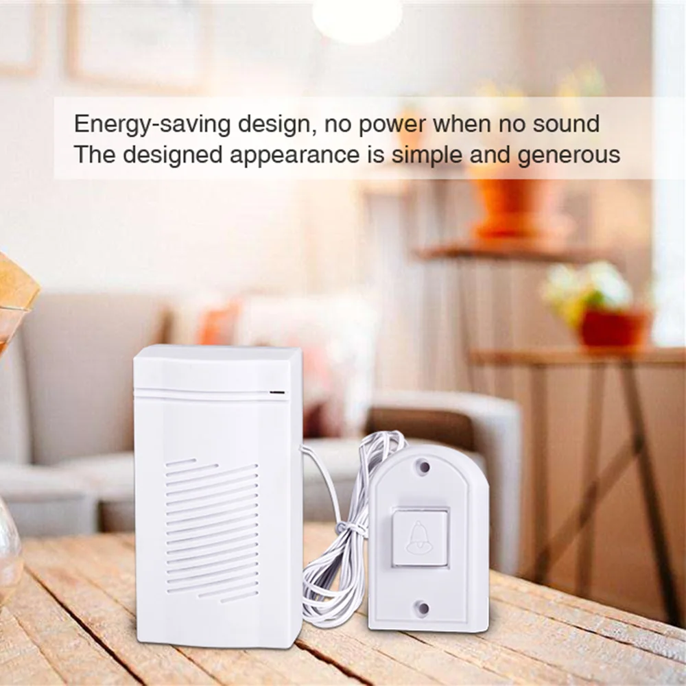 

KERUI Easy Installed Energy-saving Guest Welcome Wired Door bell Simple Generous Home Hotel Store Smart Doorbell Button Kits