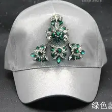 Новая мода gem Хрустальный цветок бусы роскошные женские новая шляпа женский visorsLuxury показать дикий модели 462