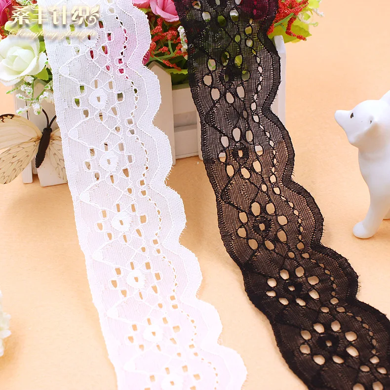 

10yards 5.6cm non-elastic lace ribbon non-elastic lace trimming for garment DIY accessories bra underwear decoration