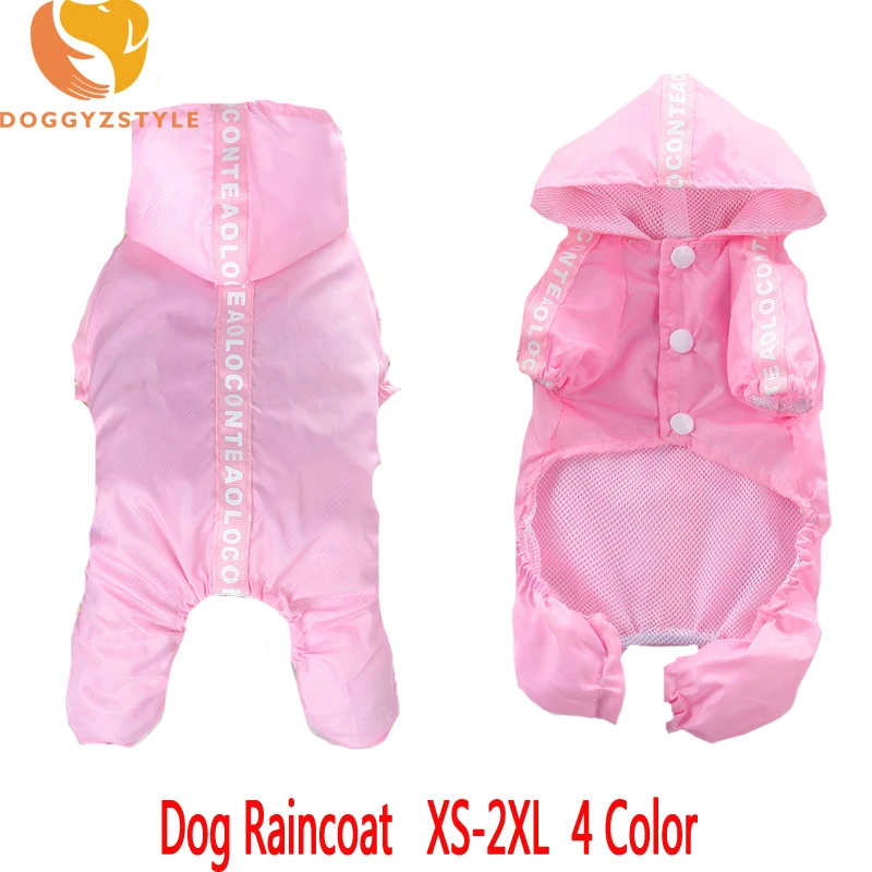 

Waterproof Small Large Dog Raincoat For Dogs Clothes Pet Rain Jacket Outfits Costumes Casual Hoodies Pets Jumpsuits Clothing
