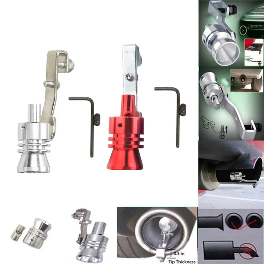 

2x Turbo Sound Simulator Whistle Exhaust Pipe Oversized Roar Maker Car Auto Exhaust Pipe Loud Whistle Sound Maker#520g40