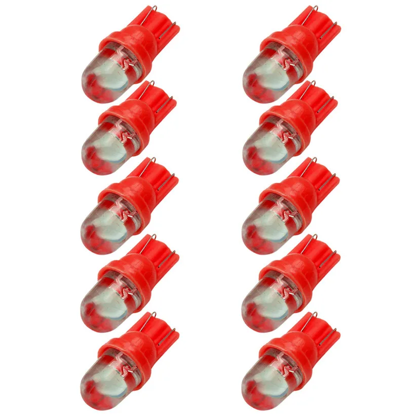 

10pcs White T10 W5W LED Car Wedge Light SideNumber Plate Lamp Bulb DC12V Jan 5(25)