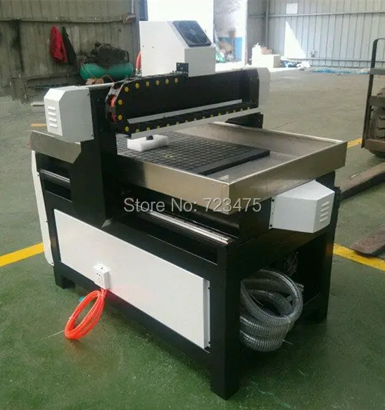 Мини 3d cnc маршрутизатор 6090 с 2.2KW шпиндель Mach3 watar бак стол для