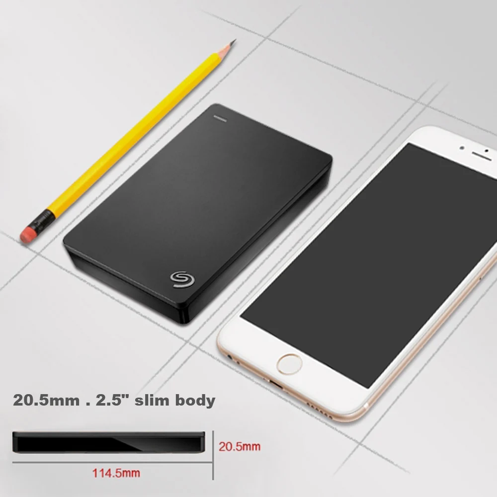 Seagate External Hard Disk 1TB 2TB Backup Plus Slim USB 3.0 HDD 2.5" Portable Extern the best external hard drives