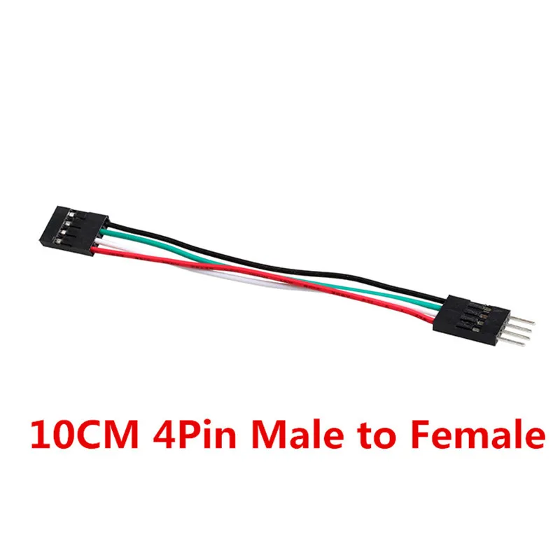 10 см 4P 50 шт./лот Jump макет DuPont кабели мужчин и женщин гибкий Джемпер провода - Цвет: Male to Female