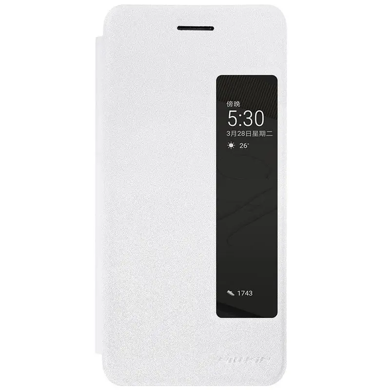 Nillkin для huawei p10 case плюс кожа ультра тонкий защитной оболочки флип обложка функция