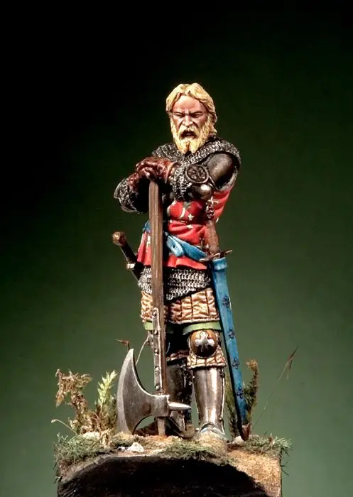 1086--54mm--Knight with War Axe, 1330-50 