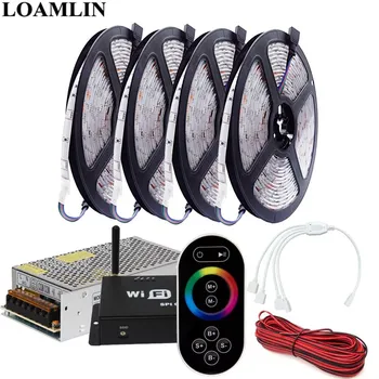 

5050SMD RGB Led Strip Flexible Light 30Leds/m WIFI100 RGB Led Controller DC12V Led Transformer Power Supply Kit