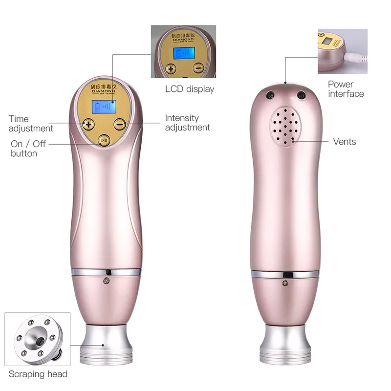  LCD Magnetic Acupressure Scraping Slimming Machine Vacuum Suction Detox Massage Chinese Health Care