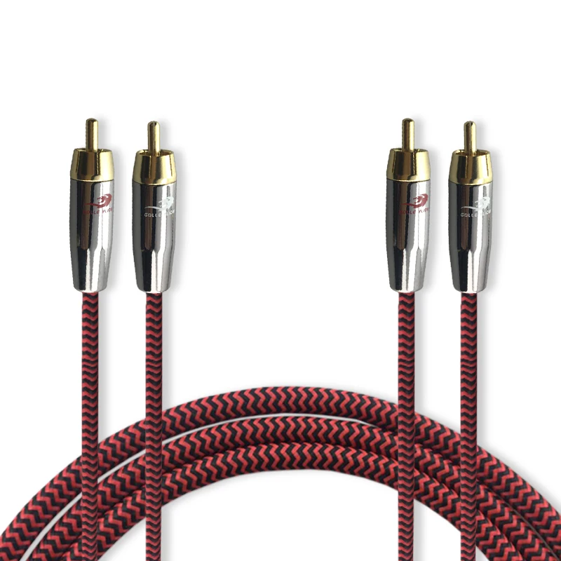 Dual RCA to Dual RCA Male Audio Cable For DVD font b Subwoofer b font font