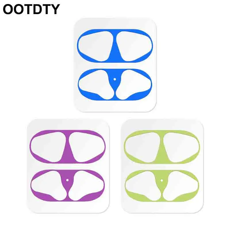 

Protective Sticker Dust Guard Earphone Protection Dust-proof Ultra-Thin Metal for Apple Airpods