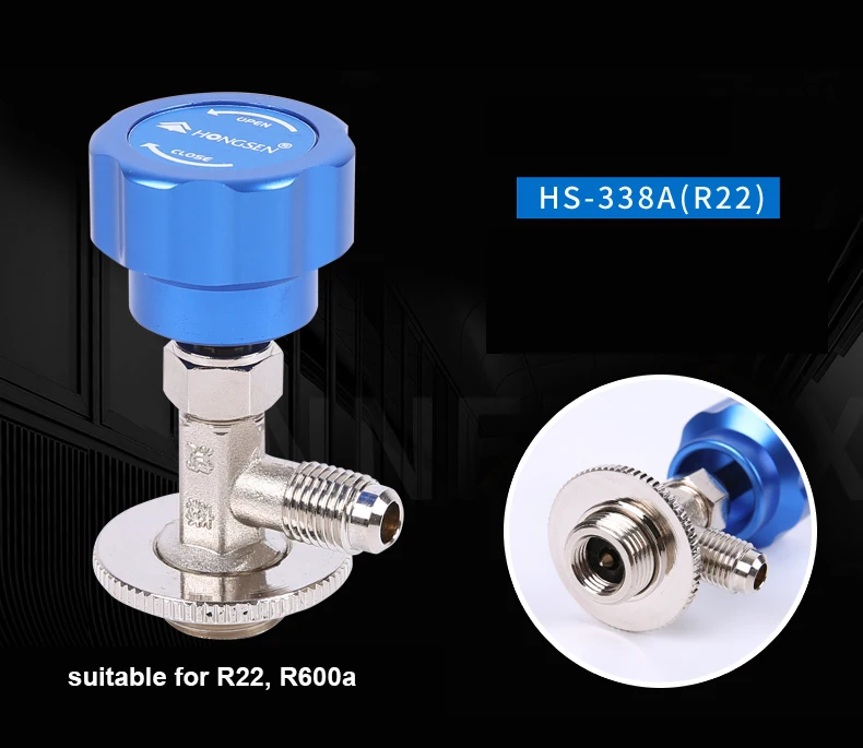 Хладагент может кран клапан r134a хладагент открытый клапан r22 снег ложка автомобиля кондиционер и фторид инструмент r600