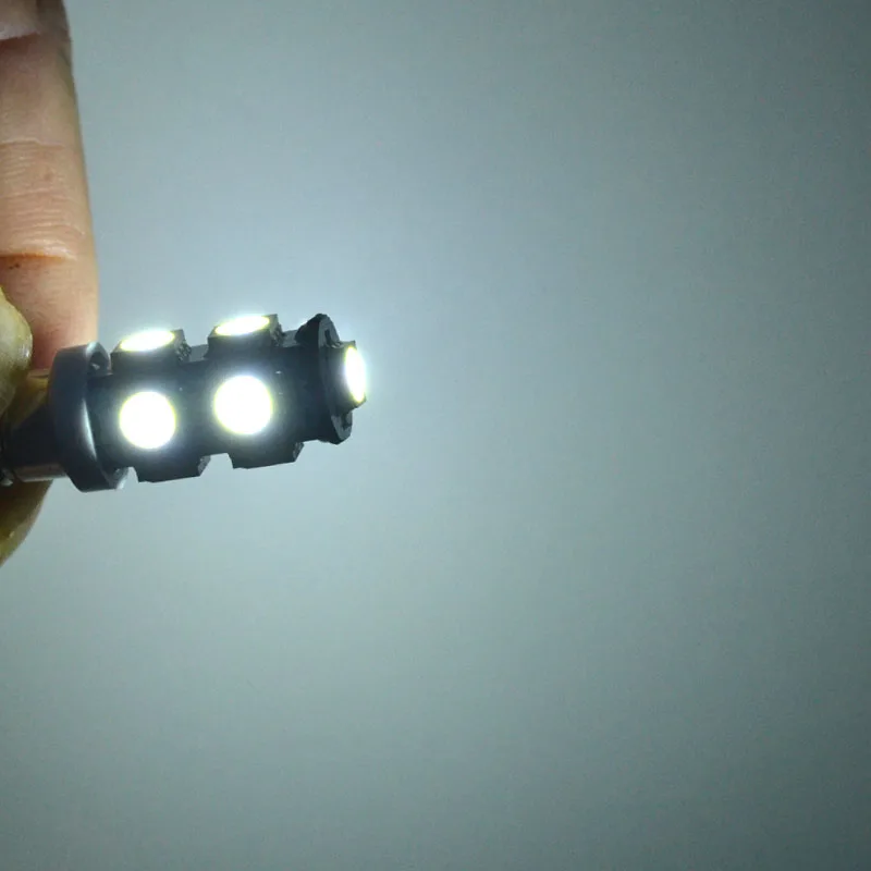 100 pcs 12 V супер яркий E10 9 SMD 5050 3 фишки светодиодный Винт лампа автомобиль мотор 1447 стиль Винт DIY освещение