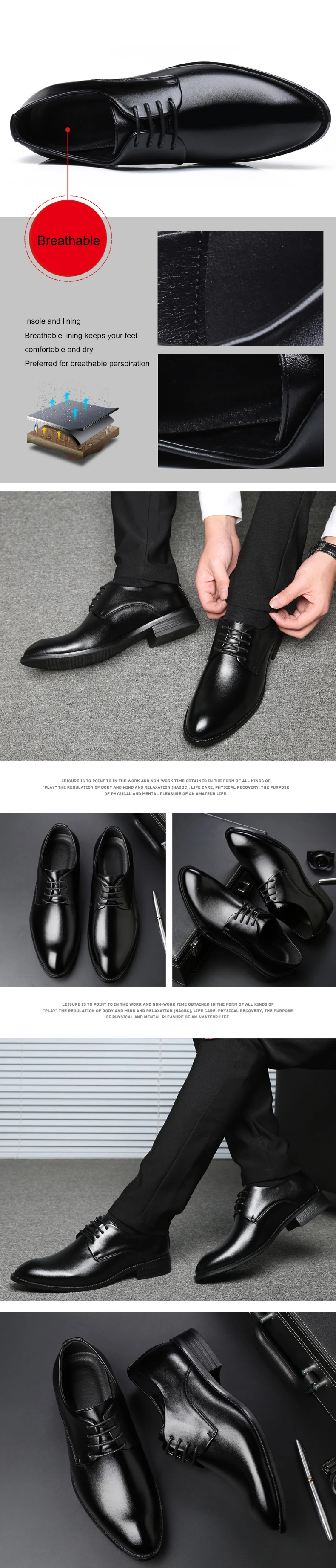 Мужские модельные туфли Мужская деловая обувь на высоком каблуке; большой Размеры, бренд, маленький джентльмен: Для мужчин официальная обувь из спилковой кожи с перфорацией типа «броги»; туфли для девочек весна-осень Sawol