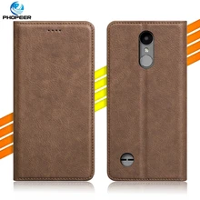 Luxury Retro PU Leather Case For LG K4 2017/Phoenix 3/Fortune/Risio 2/Rebel 2 Mobile Phone Filp Cover Case & Kickstand Function