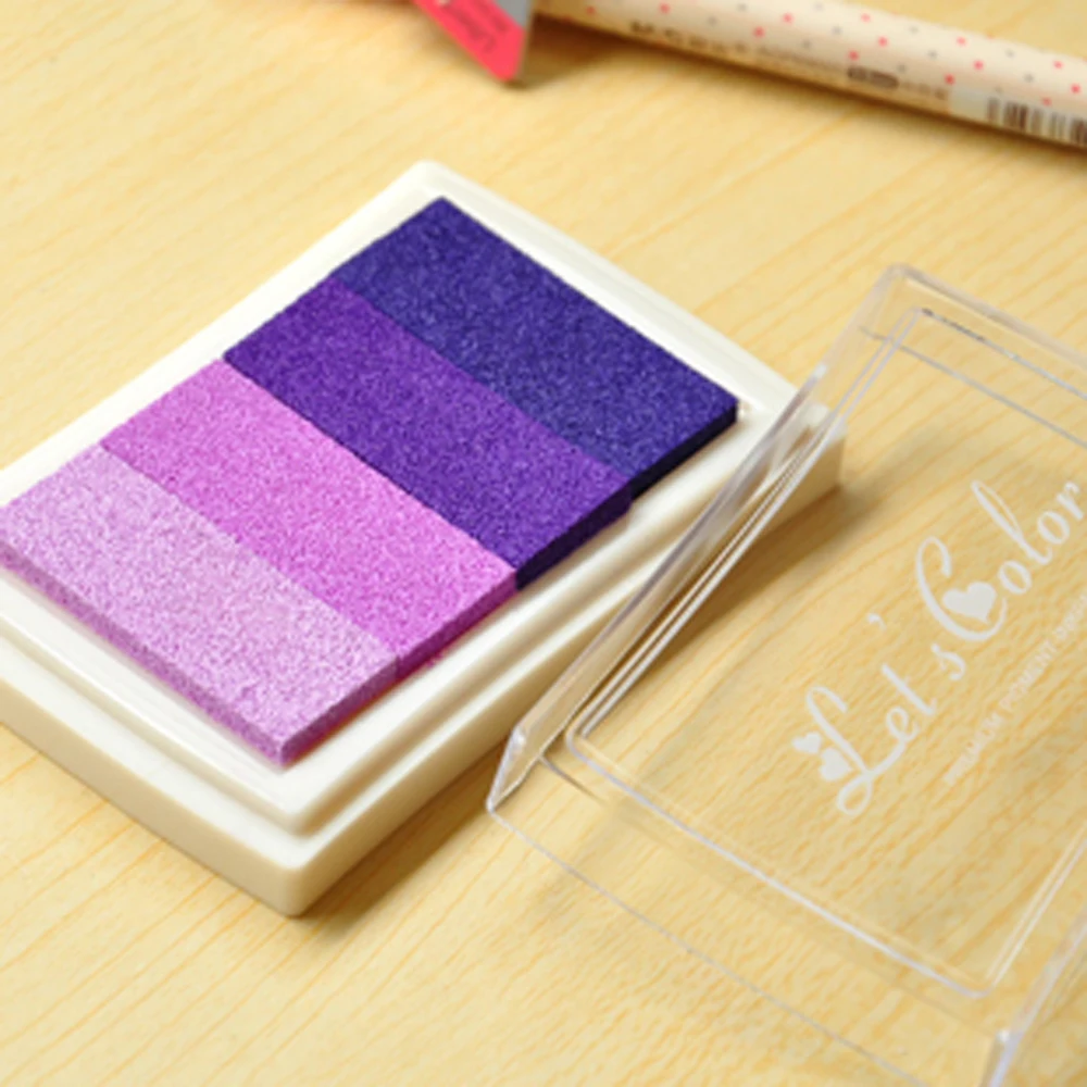 

Wedding guestbook Inkpad Ink stamp pad Colorful Cartoon Craft Inkpad set for DIY funny work Fingerprint Scrapbooking Accessories