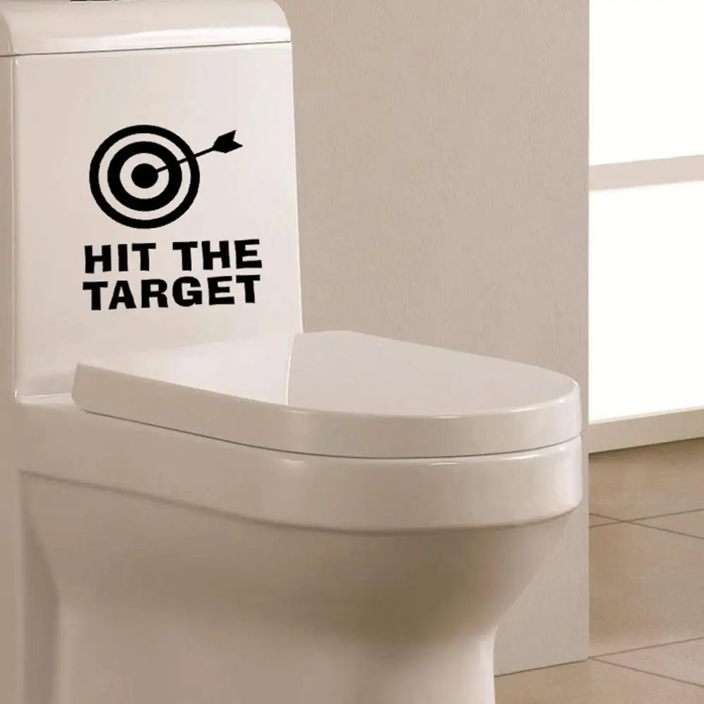 Creative Hit The Target Toilet Seat Stickers Vinyl Wall Decal